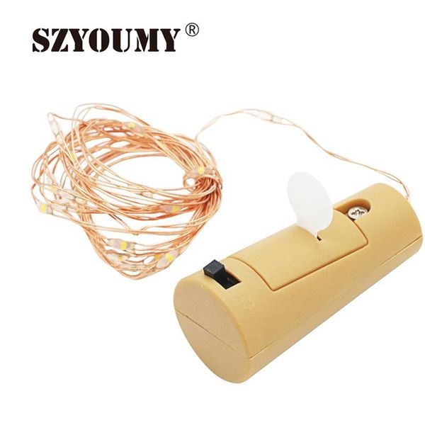 

strings szyoumy silver wire corked led string light bottle ser garland wine battery powered starry lamp for diy xmas