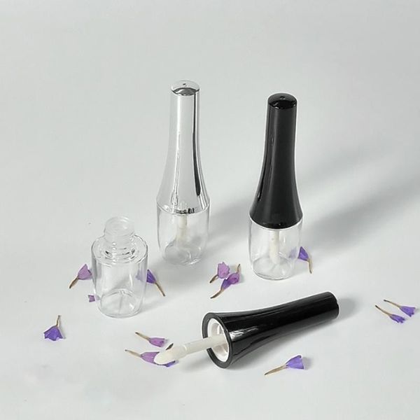 

5pcs 7ml empty lip gloss tubes containers clear refillable bottle glaze tube storage diy cosmetics tools bottles & jars