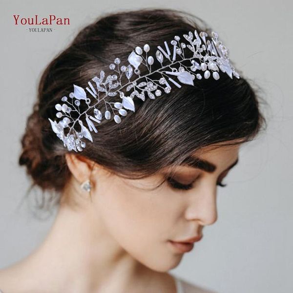 

hair clips & barrettes youlapan hp290 pearl charm bride headband luxury bridal wedding beaded crystal tiara women headwear, Golden;silver