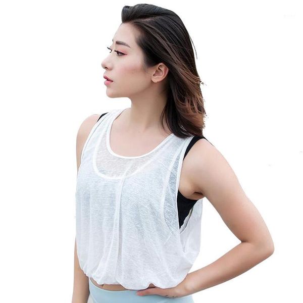 

yoga outfit lukitas sport vest fitness shirts women workout solid wear femme tank gym running loose female sleeveless shirt