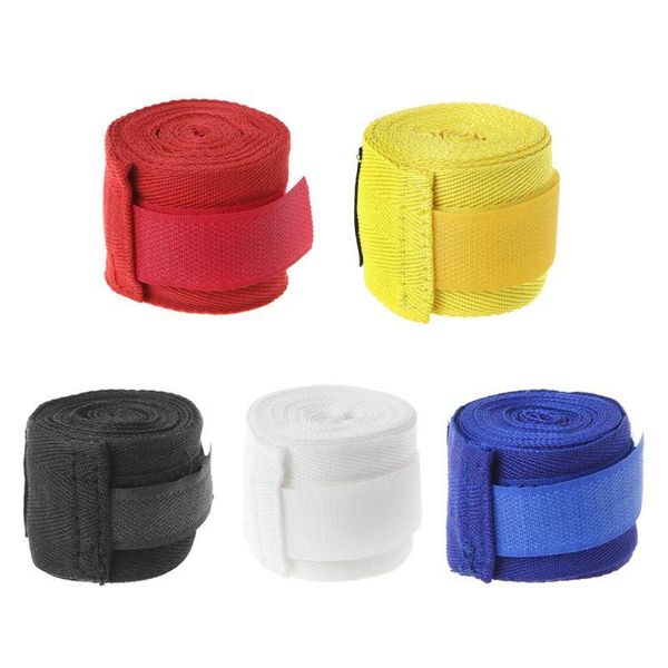 

2.5m cotton bandage boxing wrist hand wrap combat protect kickboxing muay thai handwraps training gloves t5ud support, Black;red