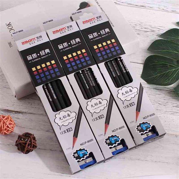 

pupils' hexagon 2b children's pencil set log kindergarten boxed lead-stationery