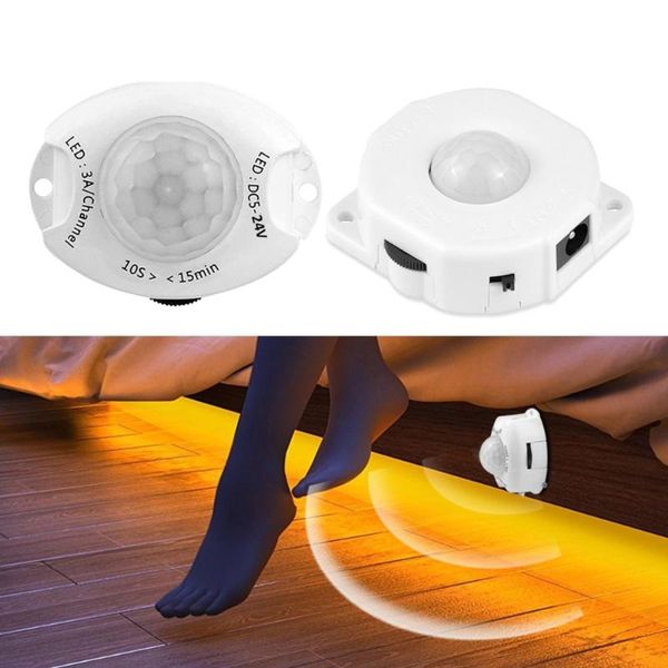 

strips pir sensor control led switch strip accessories motion detection dc 12v 5v -24v tape lamp /connector
