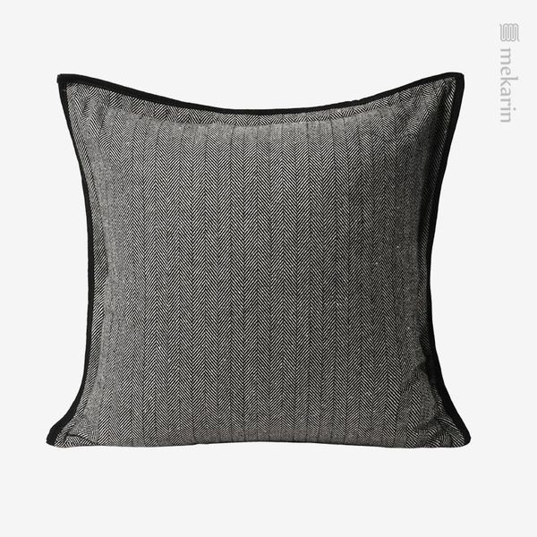

cushion/decorative pillow nordic model room soft decoration living sofa simple gray double-sided herringbone square