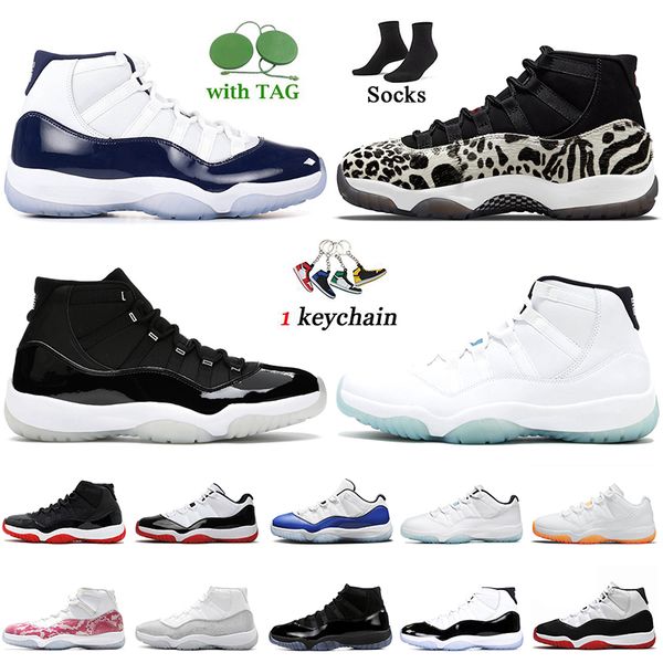 

2022 mens animal instinct 11s basketball shoes women men jumpman 11 high concord legend blue jubilee 25th anniversary white bred citrus snea, White;red