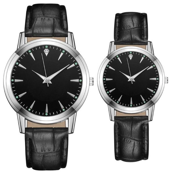 

wristwatches simple lover watches couple quartz wristwatch fashion sports business men watch women black clock gift relogio masculino, Slivery;brown