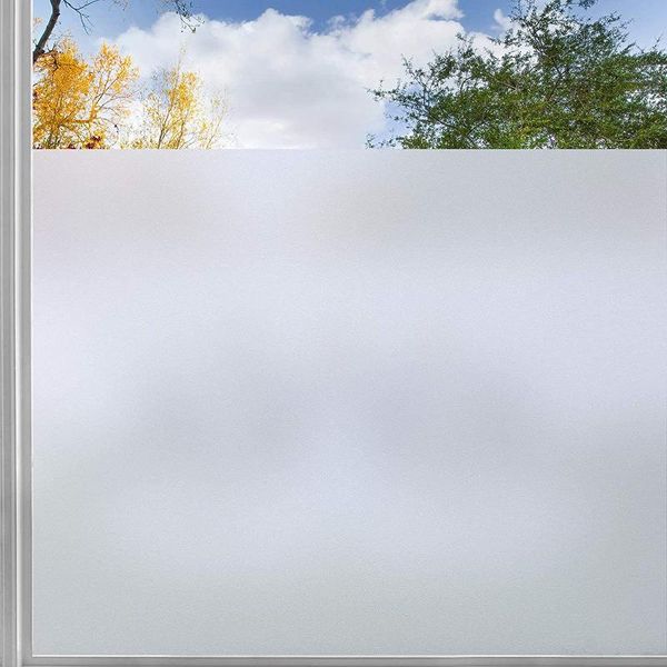 

window stickers privacy film frosted glass removable opaque sun blocking covering non-adhesive static cling decals