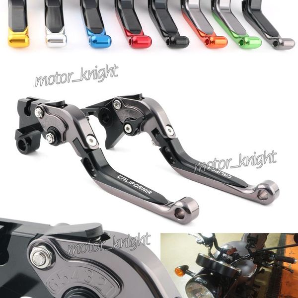 

motorcycle brakes folding extendable cnc moto adjustable clutch brake levers for guzzi california custom/touring/classic 2014-2021