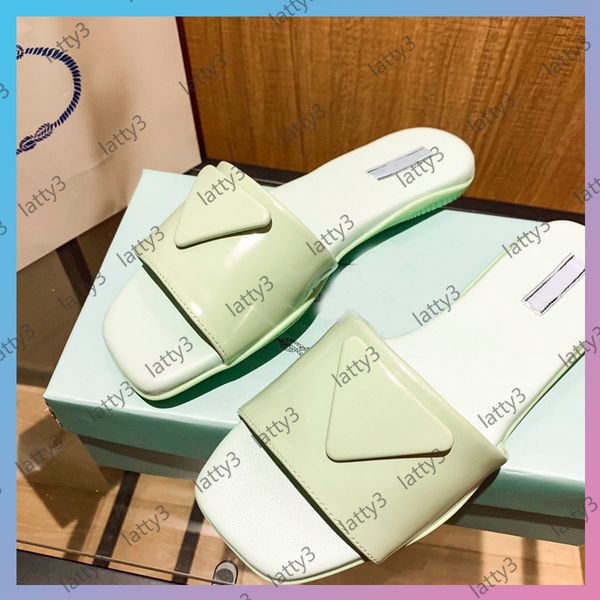 

womens low heel flat slippers women luxurys designers slides sandalias designerss luxury girl slides summer size 34-40 with box 98959, Black