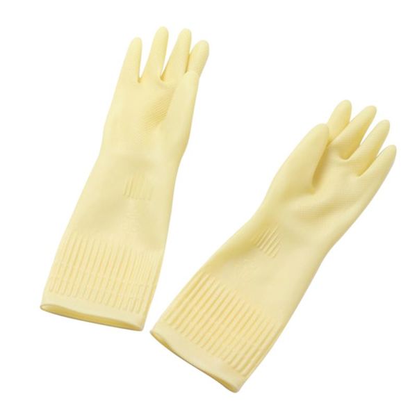 

38/45cm kitchen clean gloves waterproof long sleeve rubber latex for dishewashing hyd88 disposable