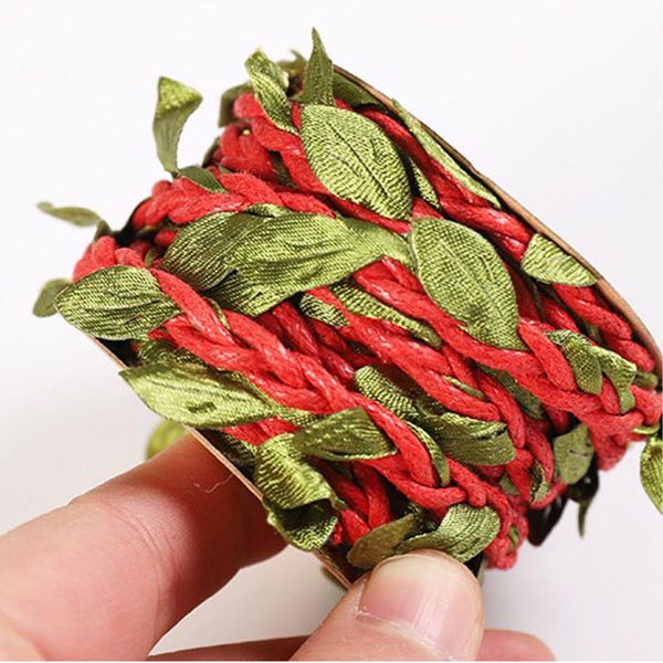 

decorative flowers & wreaths simulated green leaves vine wax soaked rope festival party decoration diy craft artificial 5 meters per roll