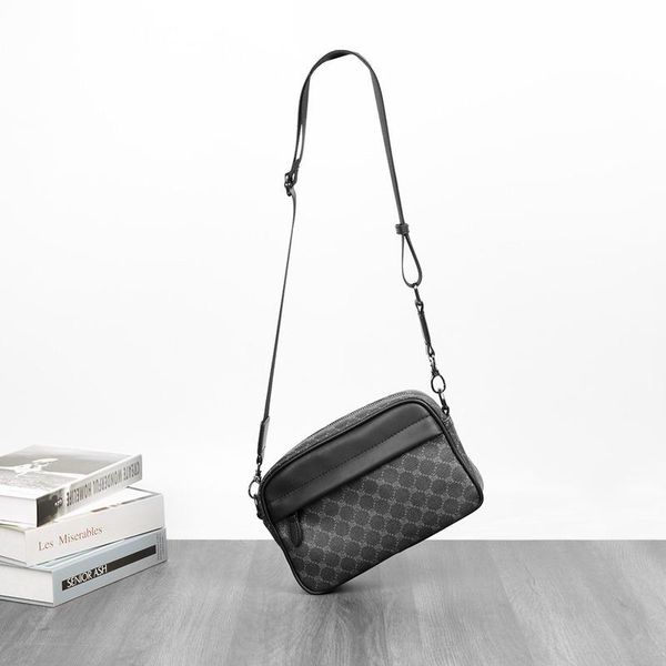 

evening bags fashion black crossbody messenger women bag versatile plaid shoulder for male classic leather jt320035