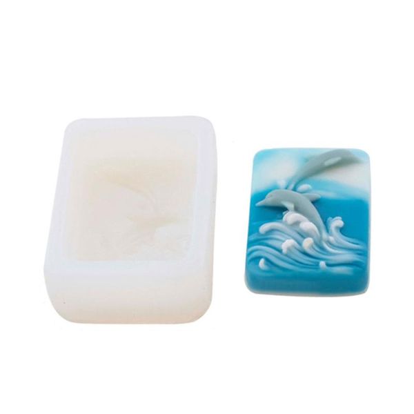 

craft tools dolphin ocean relief handmade silicone mold diy soap aroma candle chocolate 3d molds honey bee
