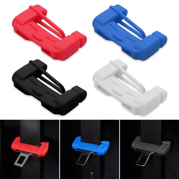 

safety belts & accessories universal car seat belt buckle clip protector silicone interior button case anti-scratch cover decor