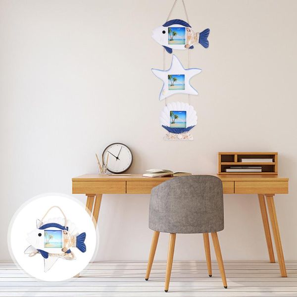 

frames 1 set mediterranean wood hanging picture frame creative po holder
