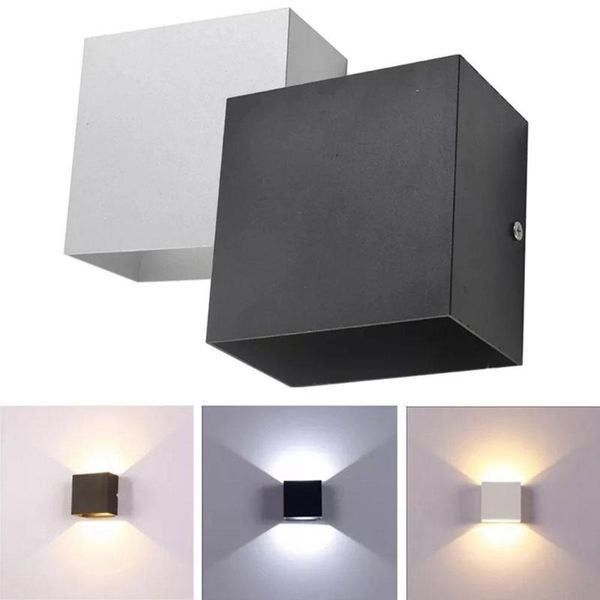 

adjustable 6w led wall light outdoor waterproof porch garden lamp indoor bedroom bedside lighting aluminum