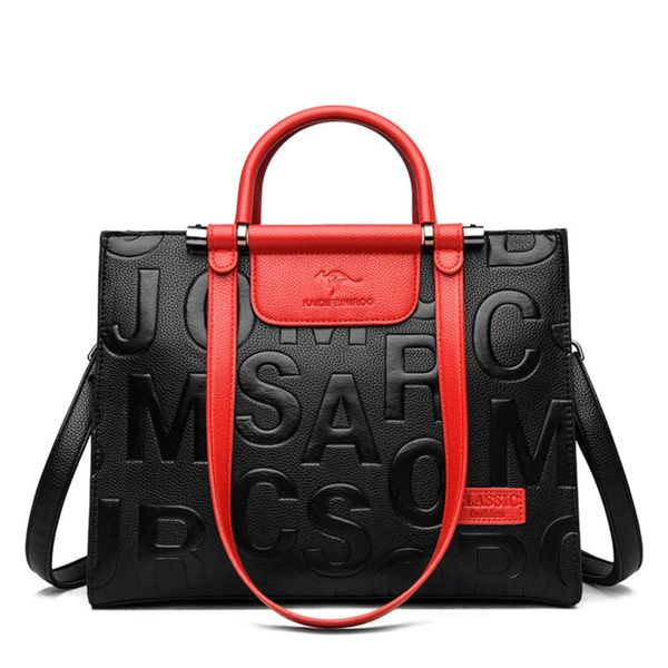 Borse a tracolla Borsa da donna in pelle da donna retrò di grande capacità Borsa da donna firmata Tote da donna Luxury Brand 1115