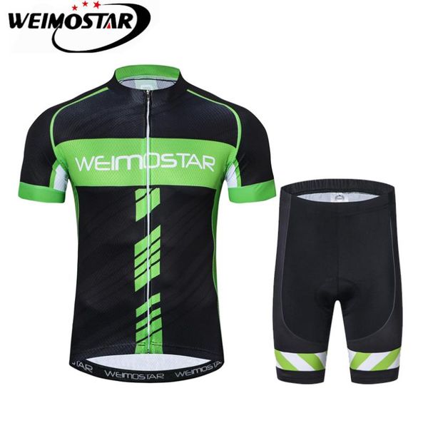 

racing sets weimostar bike jersey men's cycling clothing ropa ciclismo bicicleta pro short bicycle breathable shirts, Black;blue