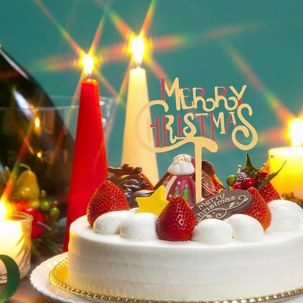 

other festive & party supplies christmas acrylic cake decoration merry delivery