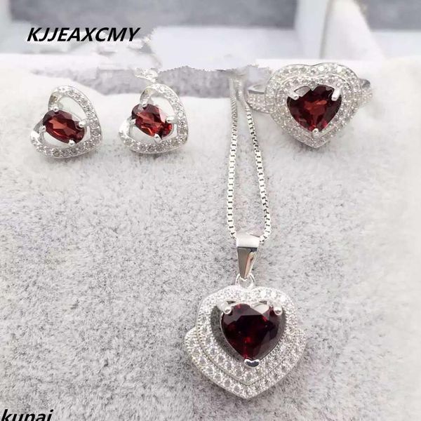

fine jewelry, colorful natural garnet set, 925 silver boutique, wholesale bracelet, earrings & necklace, Black