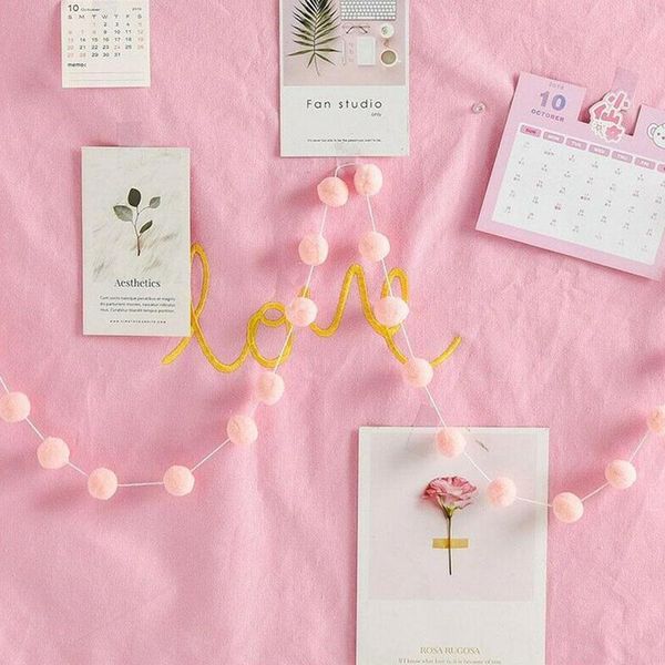 

creative felt ball string ornament girls room decor hair hanging pendant for party garland children diy toys supplies decorative objects & f