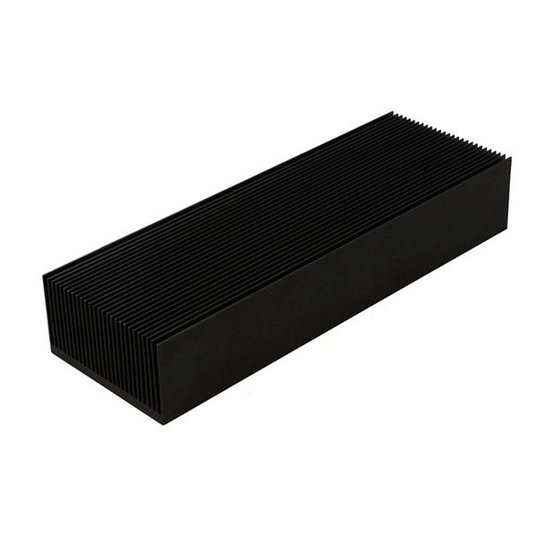 

black aluminum radiator dense 27 tooth heat sink for power heater fans & coolings
