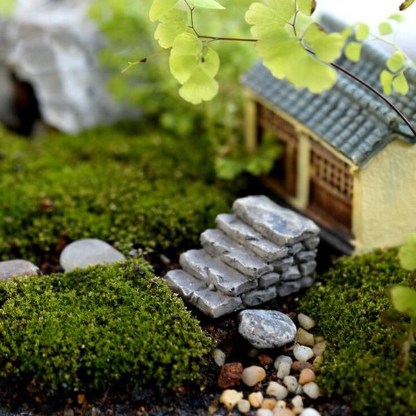 

decorative objects & figurines mini diy resin steps stairs fairy garden miniatures gnome moss terrarium decor crafts bonsai for home decorat