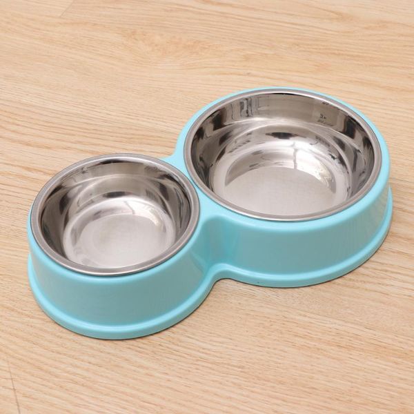 

cat bowls & feeders dual stainless steel dog bowl pet water feeder )