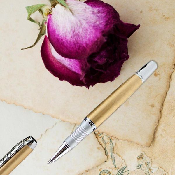 

ballpoint pens 1pc 250 luxury roller ball gel pen metal gift supplies signature office stationery business u1i5, Blue;orange