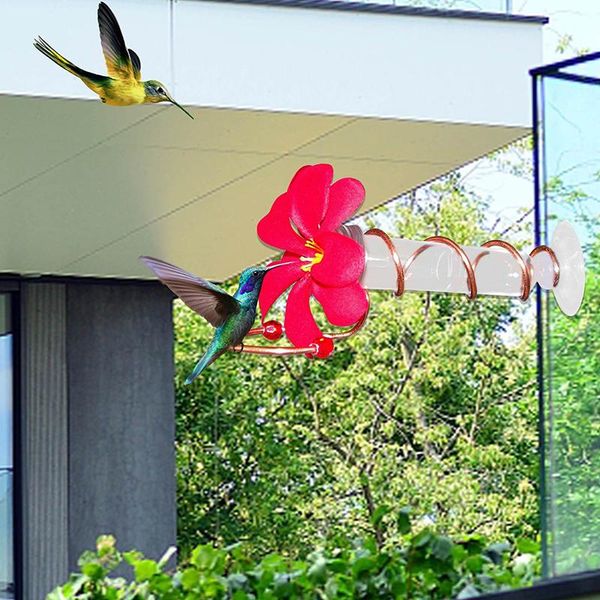 

other bird supplies feede flower design hummingbird feeder outdoor water for outdoors deck patio garden