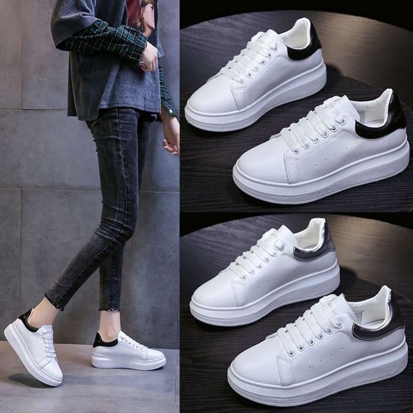 

casual shoes 2021 new large women's shoes 41-44 men's and wear resistant color matching skateboard w4ae, Black