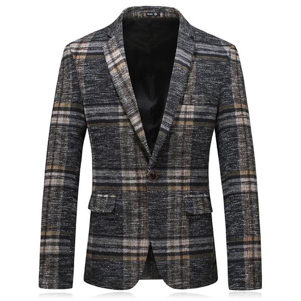 

men's suits & blazers winter high end business british style slim fit thick blazers/fashion suit coat, White;black