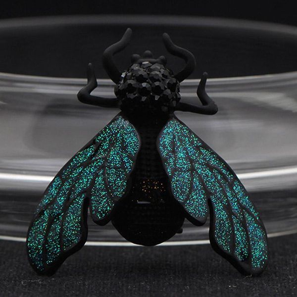 

pins, brooches blucome colorful dark green bee for women men jewelry women's party broches pins vintage hijab accessories, Gray