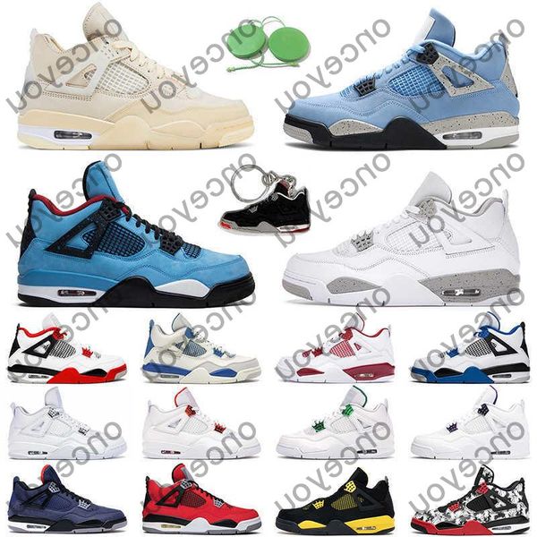 

2022 men women basketball shoes 4 4s red thunder sail jorden black cat white oreo tour yellow 1s university blue hyper royal twist chic hciw
