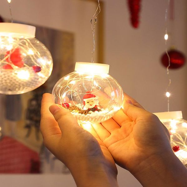 

christmas led holiday light santa claus romantic lantern hang ball decorations fairy luminary lamp wedding party pendant decoration