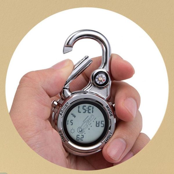 

outdoor gadgets digital carabiner watch anti-oxidation anti-vibration anti-scratch backpack belt pocket clip sports multi-function
