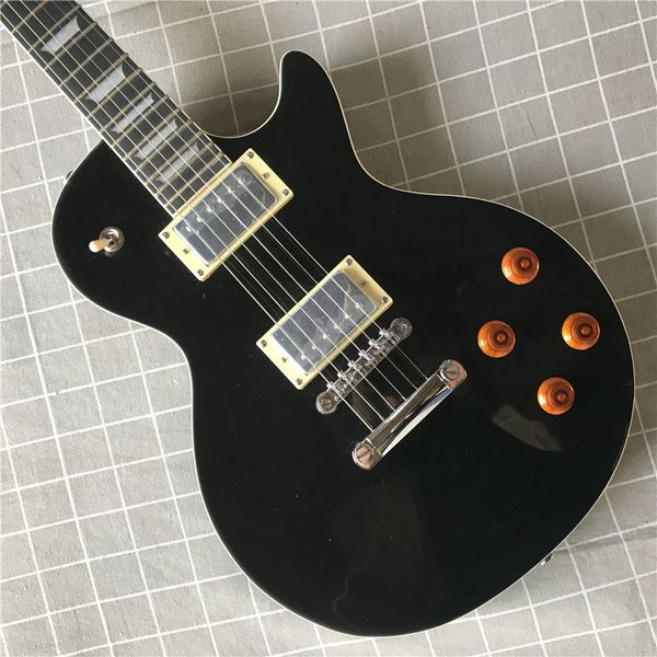 2021 Novo Estilo de Alta Qualidade Rosewood Fingerboard Guitarra Elétrica, Preto, Sólido Mahogany Body Guitar