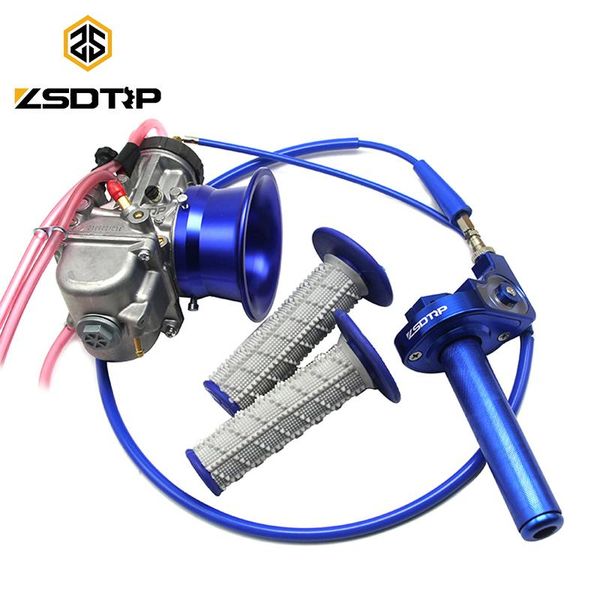 

modified motorcycle carburetor 2t/4t pwk carburador 34 36 38 40 42mm with throttle grips+hand grips+air filter cup fuel system