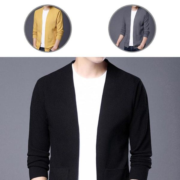 

men's sweaters solid color multi colors men knitwear for office, White;black
