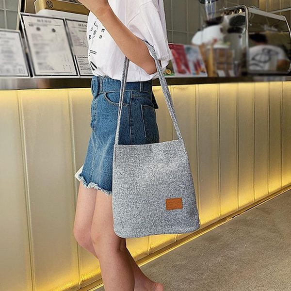 

shopping bags fashion linen bag minimalist large capacity shoulder messenger