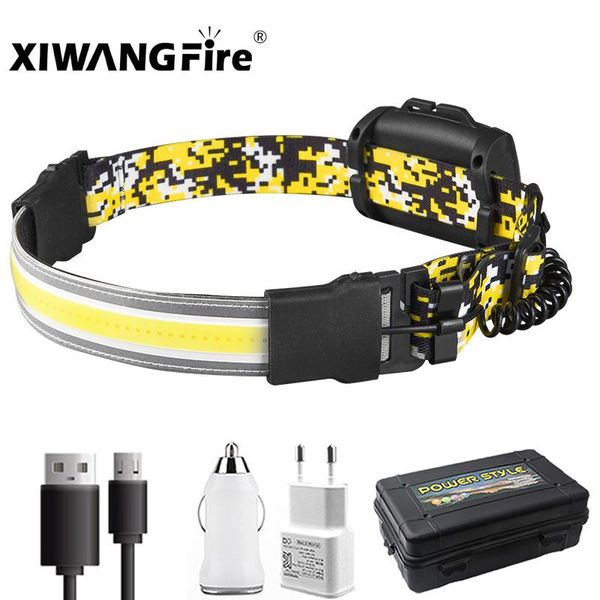 

headlamps usb rechargeable headlight built-in battery work maintenance outdoor auto repair light and 2021 running