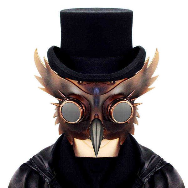 NXY SM Sex Adult Toy Products Steampunk Beak Mask Halloween Pu Animal Prom Playing Couple Toys1220