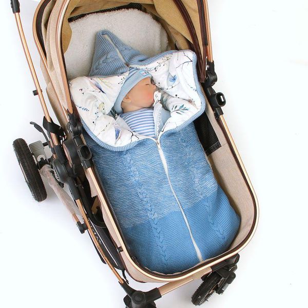 

born baby sleeping bag envelopes winter kids sleepsack footmuff for stroller knitted sleep sack swaddle knit slaapzak bags
