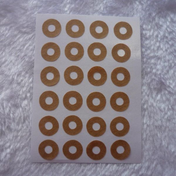 

10mm - natural brown kraft hole reinforcement stickers for parcel tags gift wrap