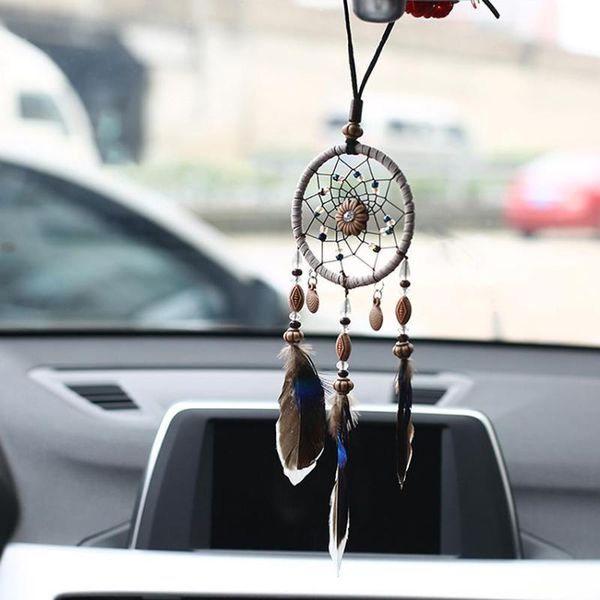 

decorative objects & figurines dream catcher feather handmade dreamcatcher wall nordic room car interior hanging decoration