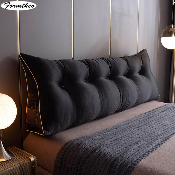 

pillow formtheo large silk like cushion long bed headboard tatami backrest