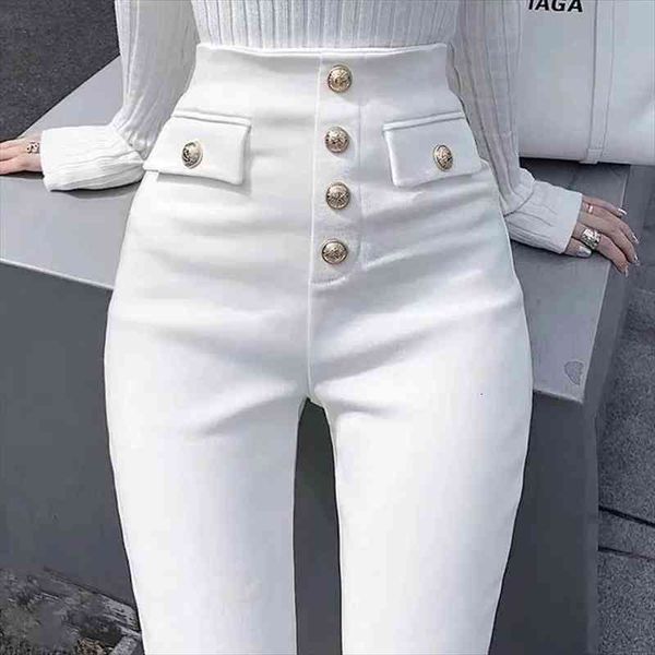 

slim skinny pencil button women jeans plus size s-3xl mom denim pants fashion vintage stretch black casual leggings, Blue