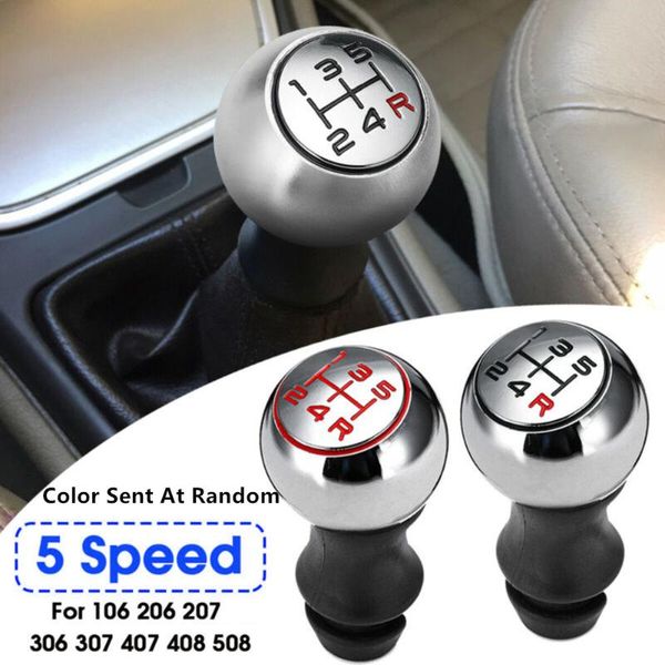 

shift knob 5 speed car manual stick 99mm x 47mm for 106 206 207 307 407 408