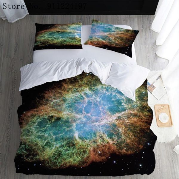 

bedding sets 2/3pcs duvet cover set 3d printing luxury quilt single double  king size black hole home textile