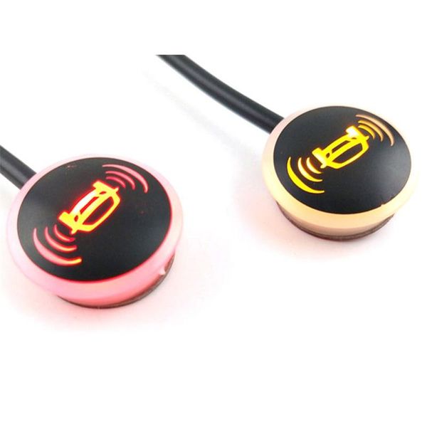 

car rear view cameras& parking sensors saferdriving red/yellow two colors warning led universal microwave sensor 24ghz blind spot system bsd